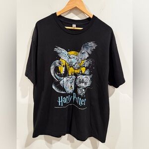 Unisex Harry Potter Graphic T-Shirt XL‎ Black